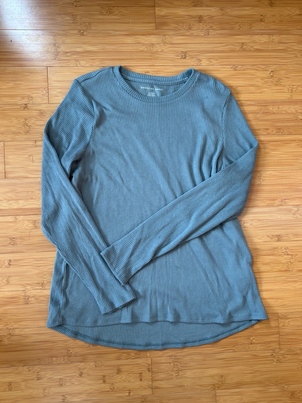 American Eagle Light Blue/Grey Soft Long Sleeve Shirt size XL